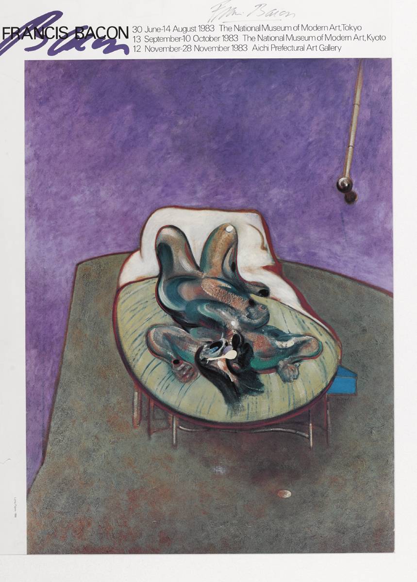 [LYING FIGURE, 1966] EXHIBITION POSTER, 1983 by Francis Bacon (1909-1992) at Whyte's Auctions