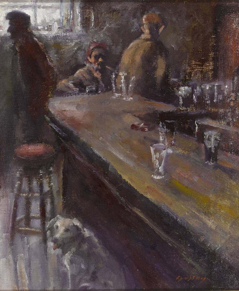 PUB SCENE by Roy Lyndsay sold for 480 at Whyte's Auctions