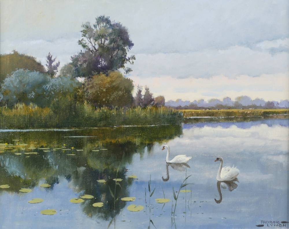 CORSTOWN LAKE, COUNTY MEATH, 1987 by Padraig Lynch sold for 1,200 at Whyte's Auctions