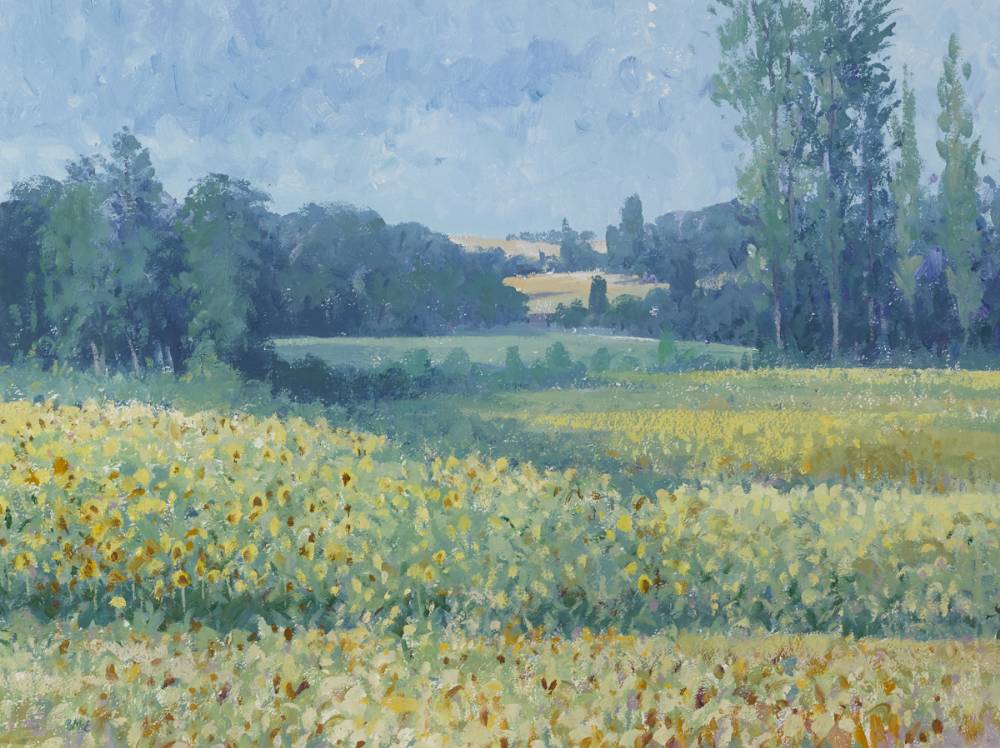 SUNFLOWER FIELDS by Brett McEntagart sold for 650 at Whyte's Auctions