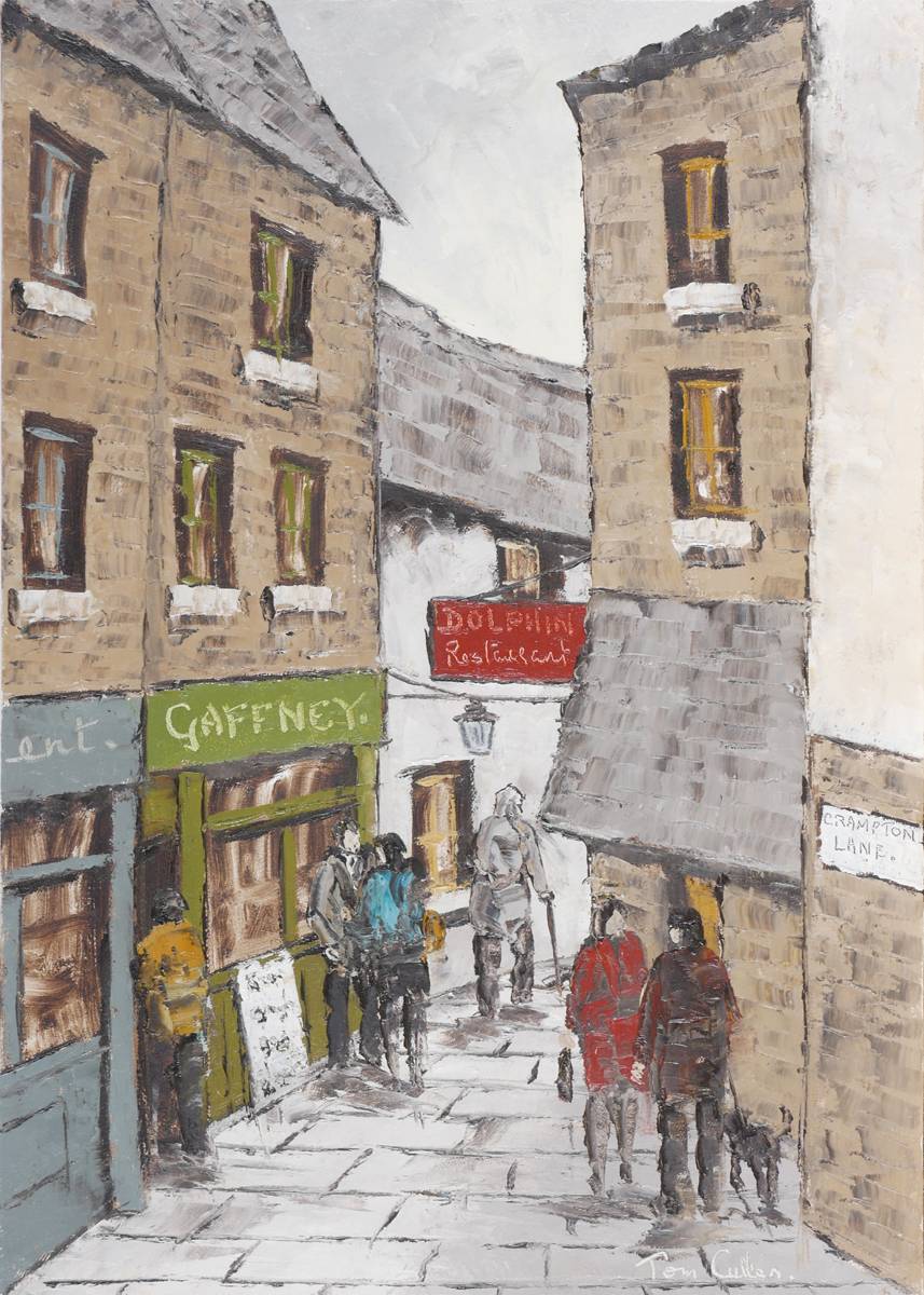 CRAMPTON LANE, DUBLIN by Tom Cullen sold for 240 at Whyte's Auctions