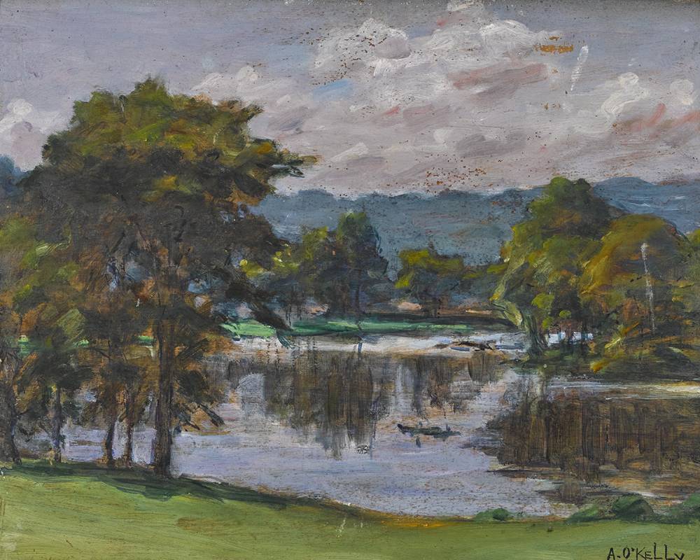 RIVER AND TREES by Aloysius C. O'Kelly sold for 1,350 at Whyte's Auctions