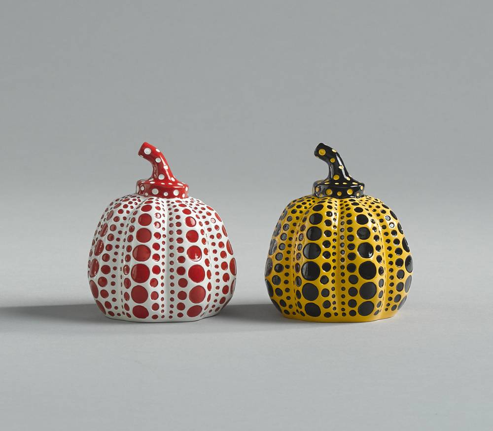 PUMPKINS (A PAIR) by Yayoi Kusama sold for 1,300 at Whyte's Auctions