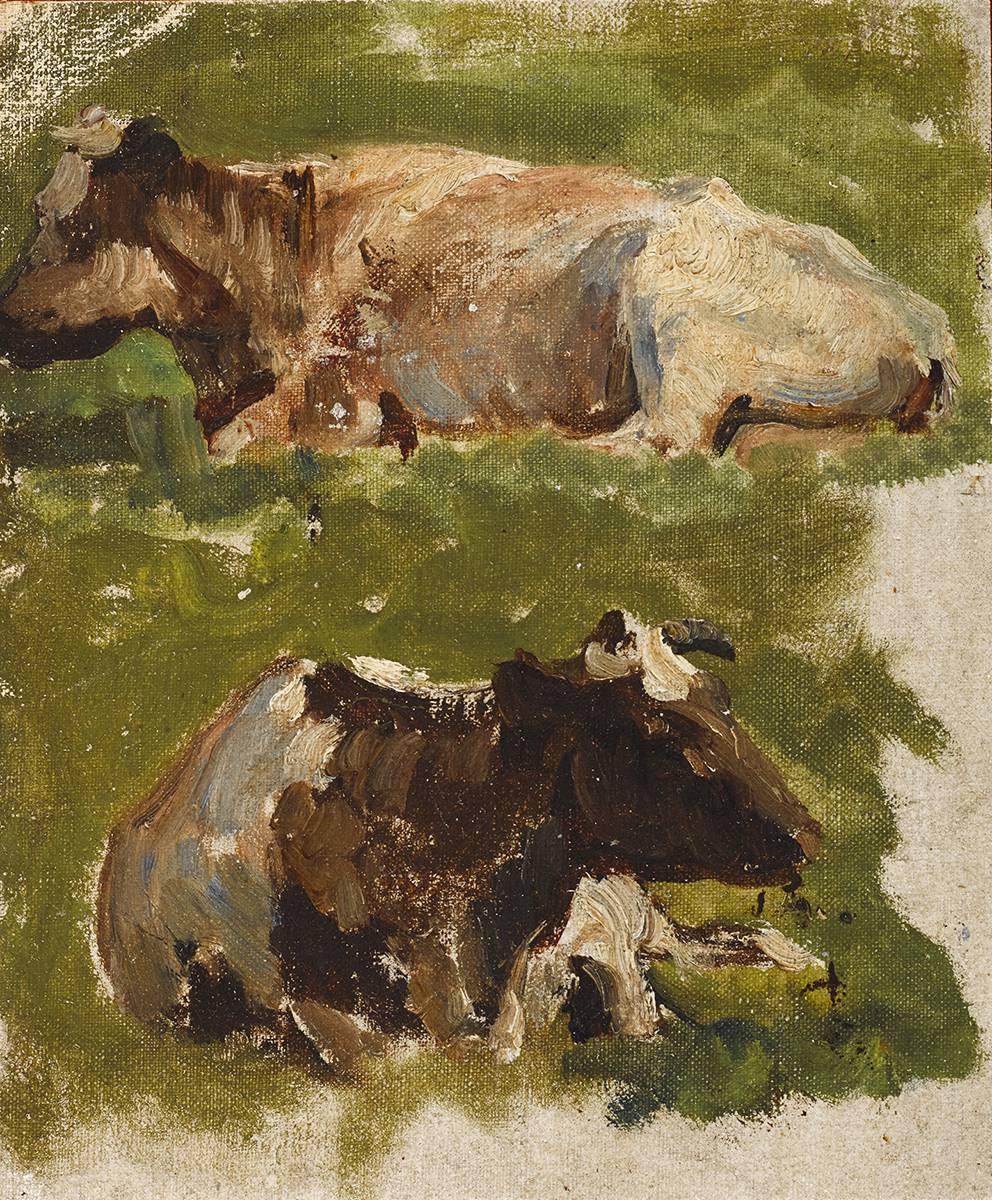 COWS AT MALAHIDE, COUNTY DUBLIN by Nathaniel Hone sold for 3,600 at Whyte's Auctions