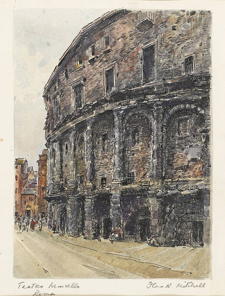 TEATRO MARCELLO and ARCO DI SETTIMIO SEVERO, ROMA (A PAIR) by Flora H. Mitchell sold for 2,500 at Whyte's Auctions