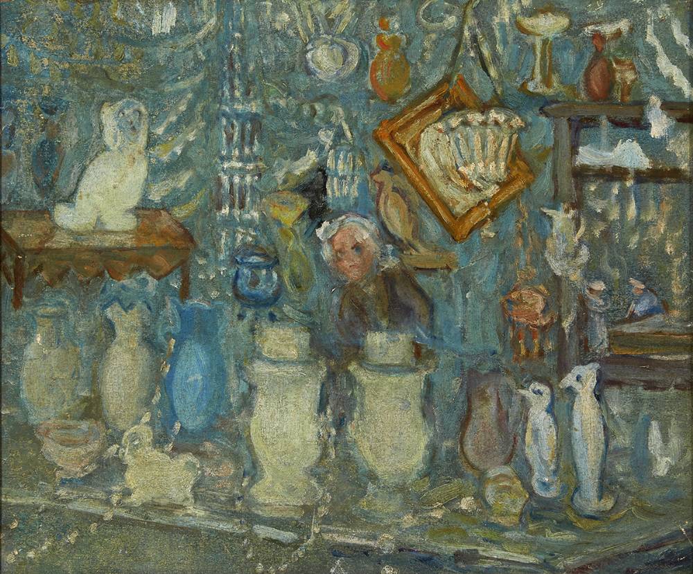 THE GLASS SHOP by Grace Henry HRHA (1868-1953) at Whyte's Auctions