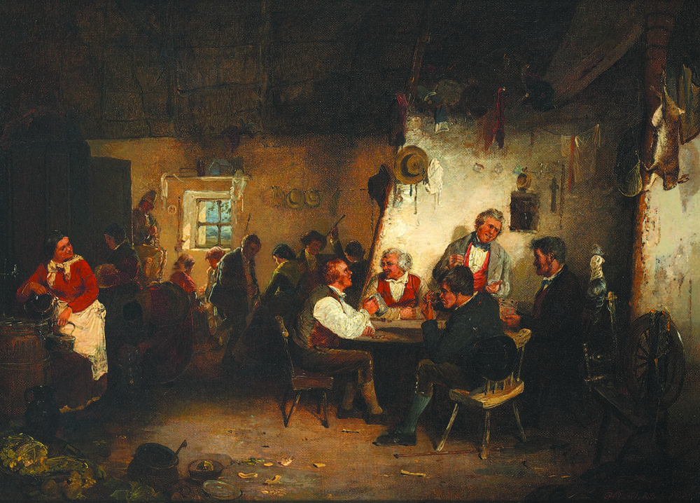 THE SHEBEEN, 1859 by Erskine Nicol sold for 7,500 at Whyte's Auctions