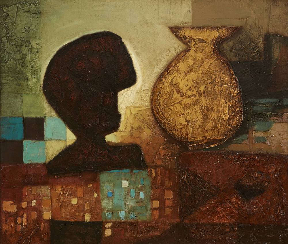 DARK HEAD, 1963 by Arthur Armstrong RHA (1924-1996) at Whyte's Auctions