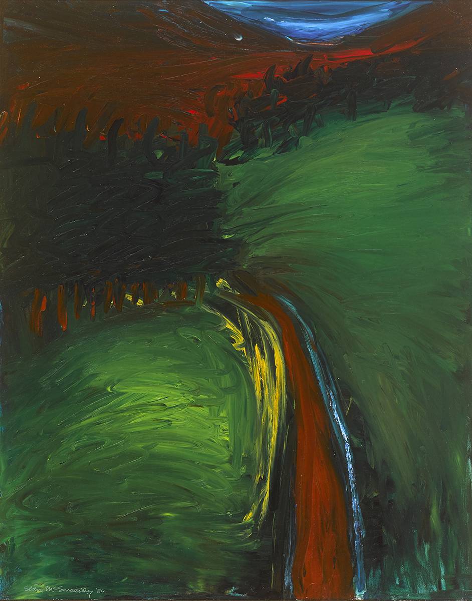 WICKLOW LANDSCAPE, 1984 by Sen McSweeney sold for 6,000 at Whyte's Auctions
