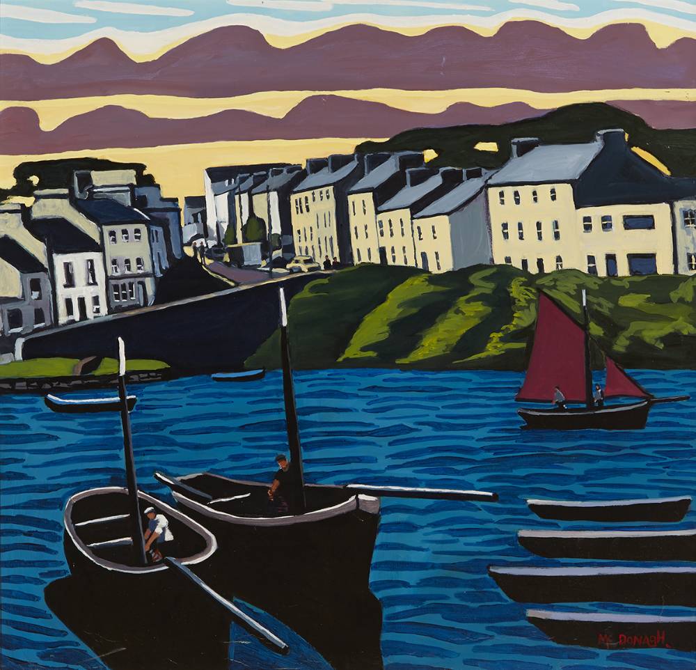 EARLY MORNING, ROUNDSTONE, COUNTY GALWAY by David McDonagh sold for 1,700 at Whyte's Auctions