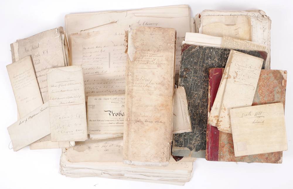 1662-1900 archive of legal documents relating to the Moores, Ponsonbys, Colvilles & connected families. at Whyte's Auctions