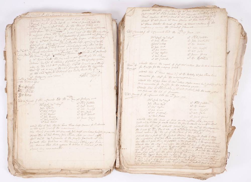 1692 - 1711 (May 30) Records of the Town Council of Clonmel, Co. Tipperary. at Whyte's Auctions