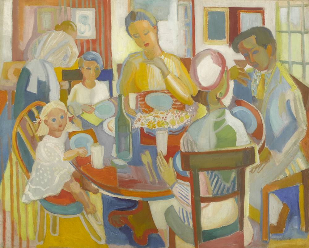 SUNDAY LUNCH by Father Jack P. Hanlon sold for 8,500 at Whyte's Auctions