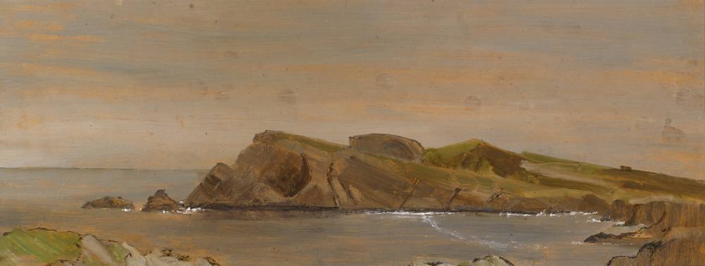 TORY FROM MY HUT ON A GREY STILL MORNING, 1996 by Derek Hill sold for 2,200 at Whyte's Auctions