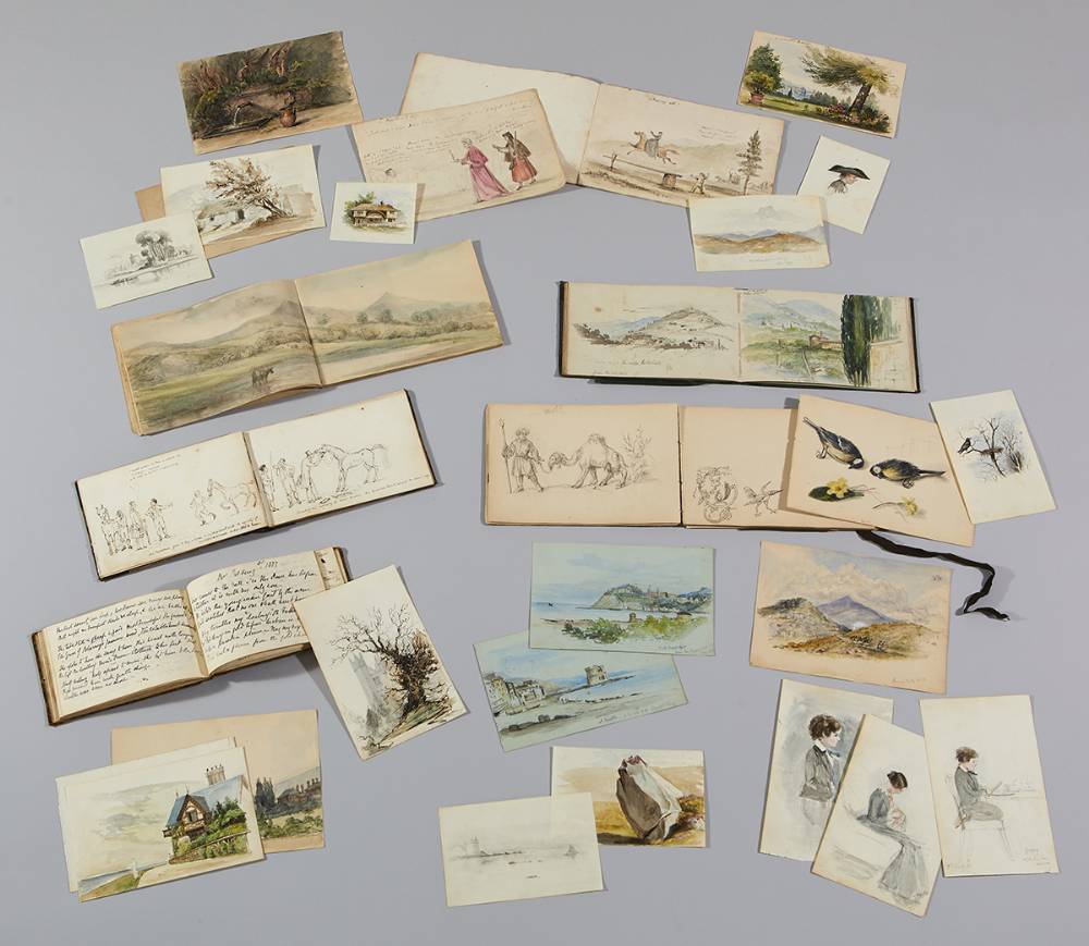 COLLECTION OF SIX WATERCOLOUR SKETCHBOOKS by Selina Crampton sold for 1,250 at Whyte's Auctions