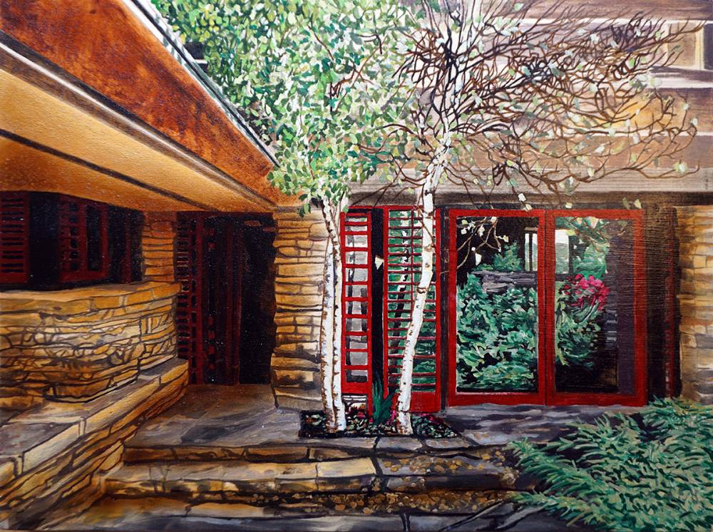 TALIESIN DOORWAY (FRANK LLOYD WRIGHT), 2017 by Eamon O'Kane sold for 1,000 at Whyte's Auctions