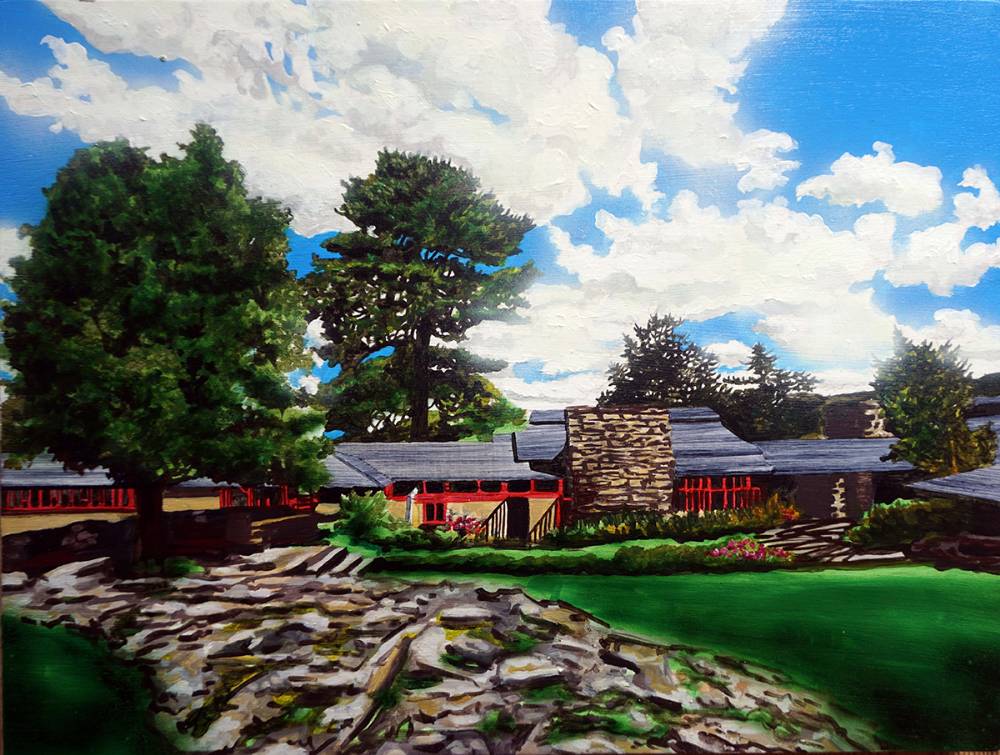 TALIESIN PATH (FRANK LLOYD WRIGHT), 2017 by Eamon O'Kane sold for 1,000 at Whyte's Auctions