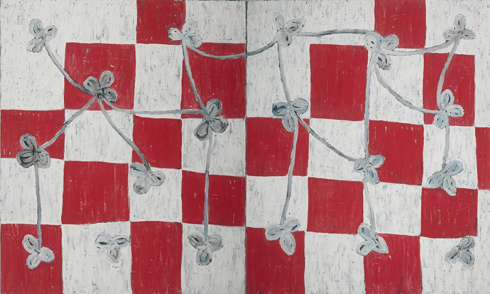 KNOTS, DIPTYCH III (THIS AIN'T NO SHAMBOLIC AFFAIR SERIES), 1997 by John Noel Smith sold for 3,400 at Whyte's Auctions