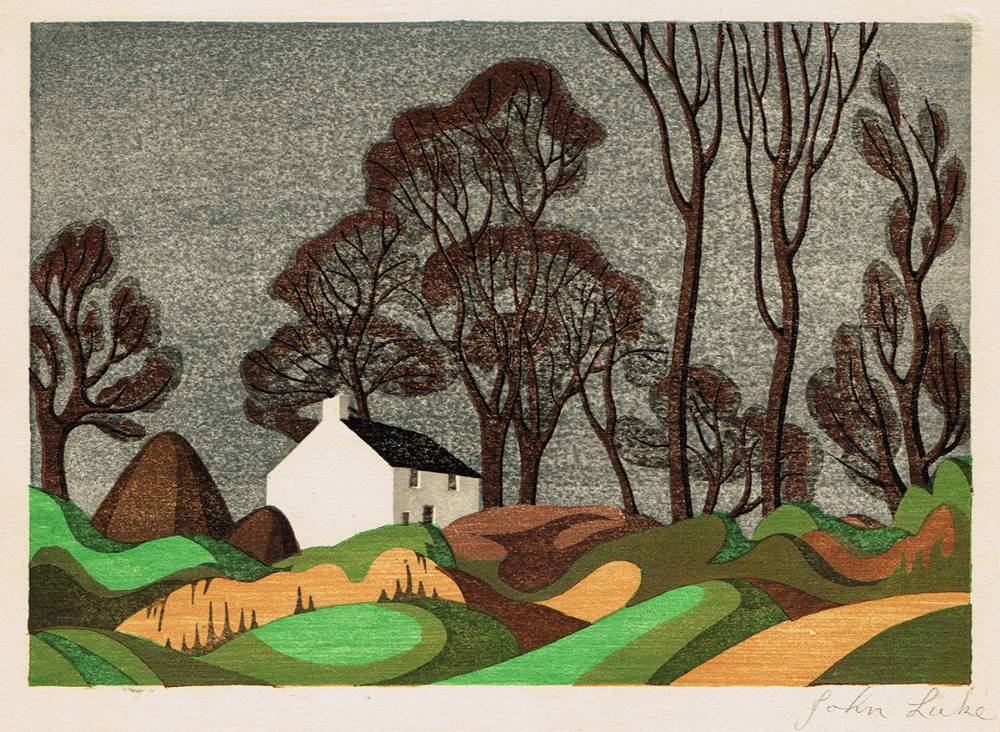 FARMHOUSE, BALLYAGHAGAN, 1940 (A PAIR) by John Luke sold for 1,150 at Whyte's Auctions