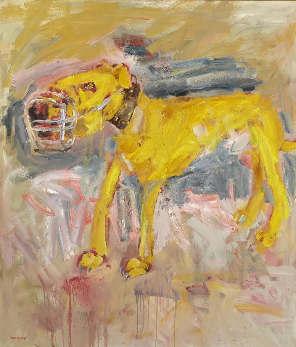 DOG WITH MUZZLE, 1997 by Basil Blackshaw sold for 22,000 at Whyte's Auctions
