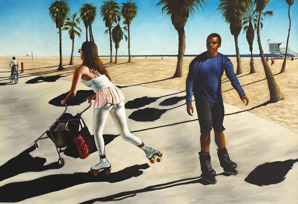THE SKATERS, 2004 by Mark (Rasher) Kavanagh sold for 1,200 at Whyte's Auctions