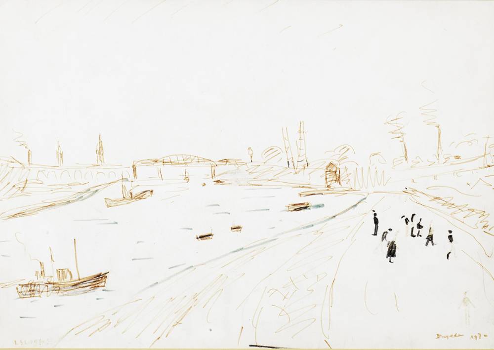 DROGHEDA, 1970 by Laurence Stephen Lowry sold for 14,000 at Whyte's Auctions