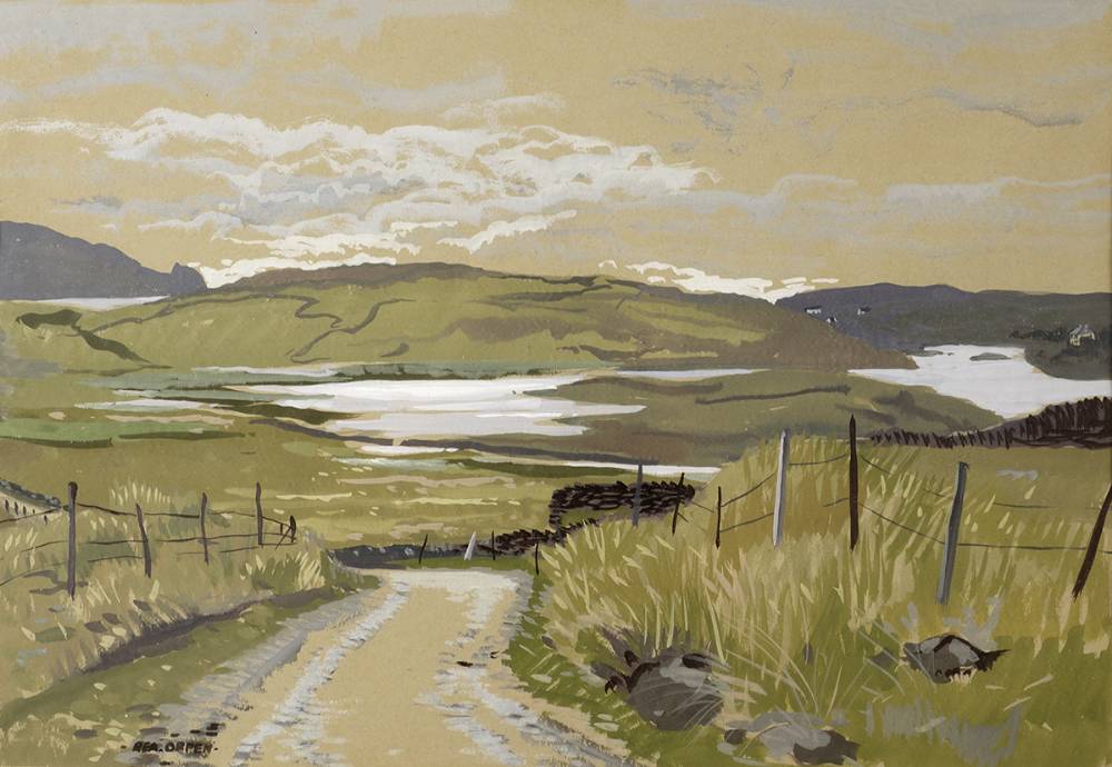 KILTOORISH LAKE, ROSBEG, COUNTY DONEGAL by Bea Orpen sold for 2,000 at Whyte's Auctions