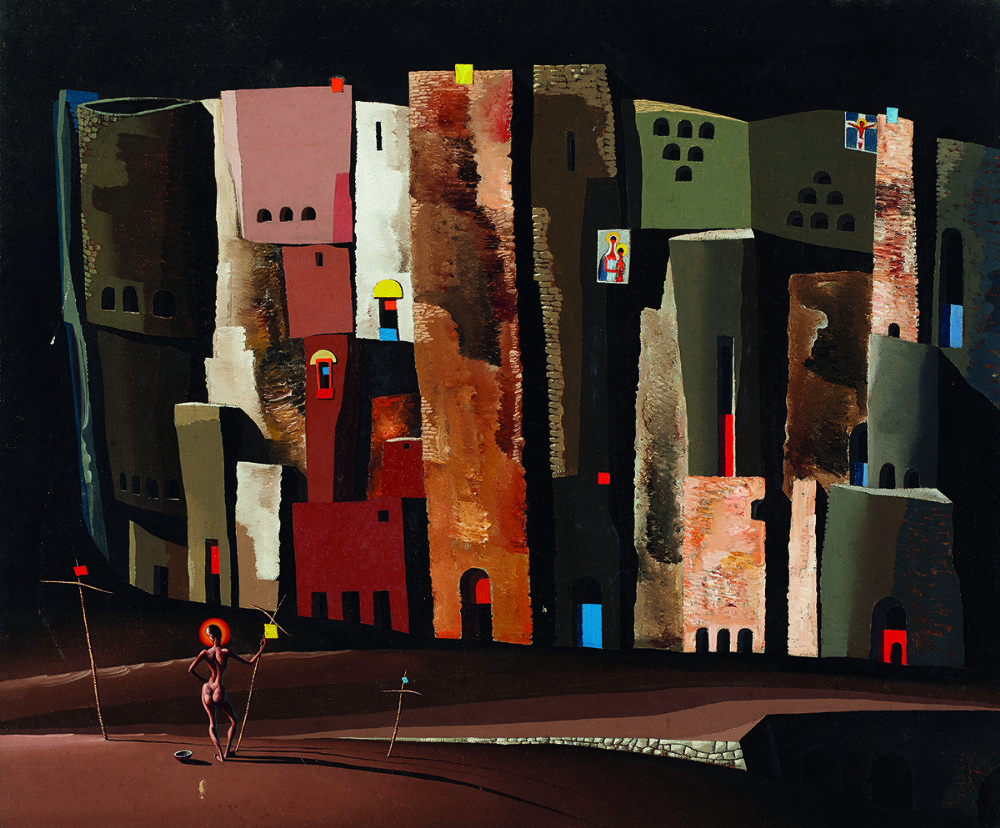 (GROUP V) SAINT JOHN: RETROSPECT, 1943 by Colin Middleton sold for 36,000 at Whyte's Auctions