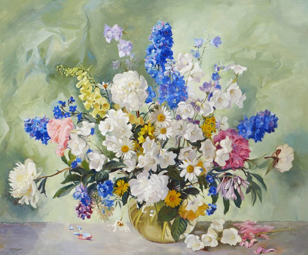 STILL LIFE WITH FLOWERS by Geraldine O'Brien sold for 600 at Whyte's Auctions