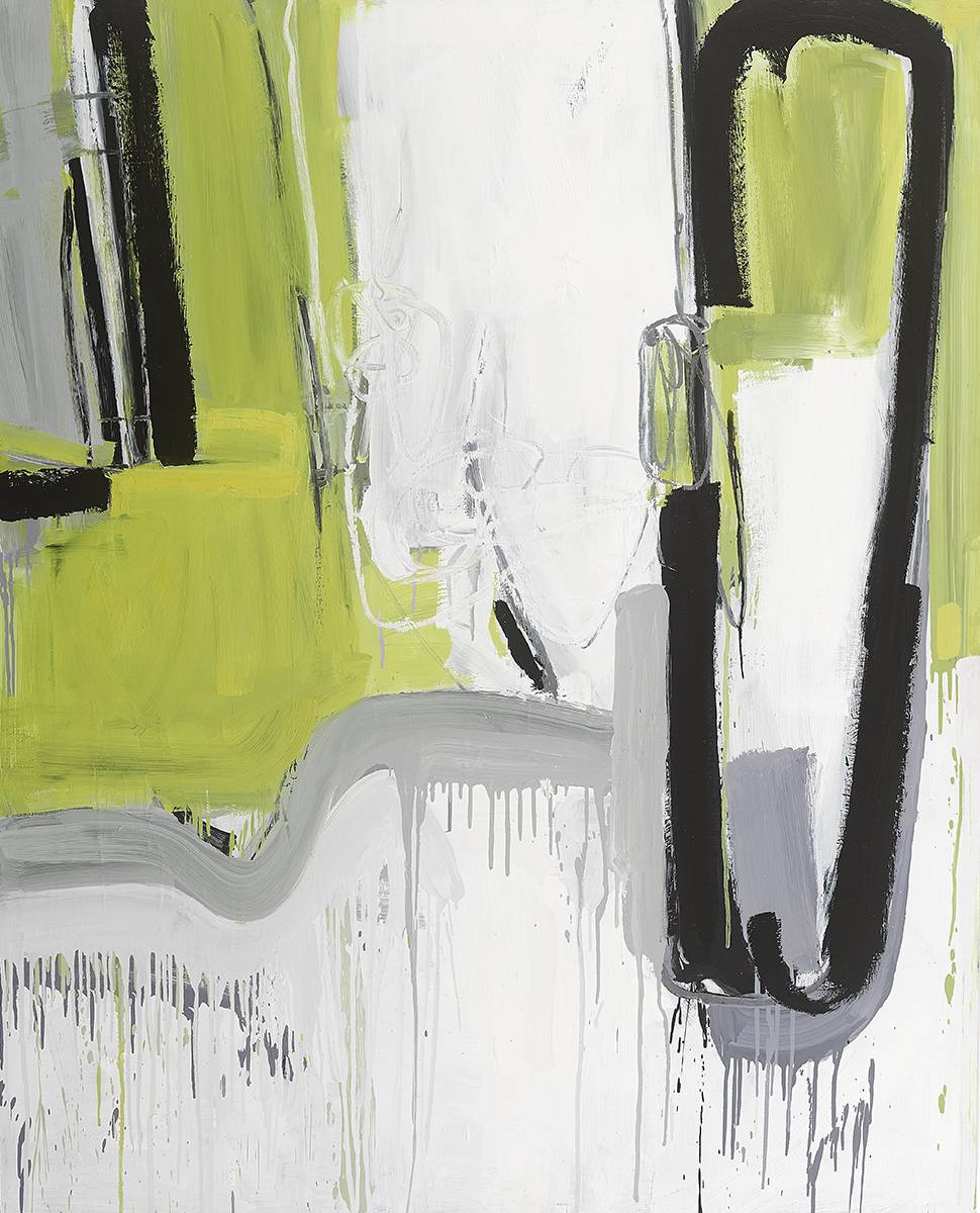 UNTITLED (YELLOW EXPRESSION LK074) by Lisa Kowalski sold for 1,600 at Whyte's Auctions
