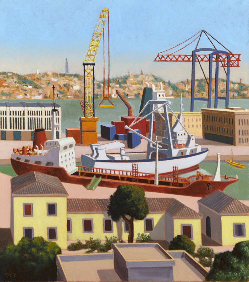 LISBON HARBOUR, 2006 by Stephen McKenna PPRHA (1939-2017) at Whyte's Auctions