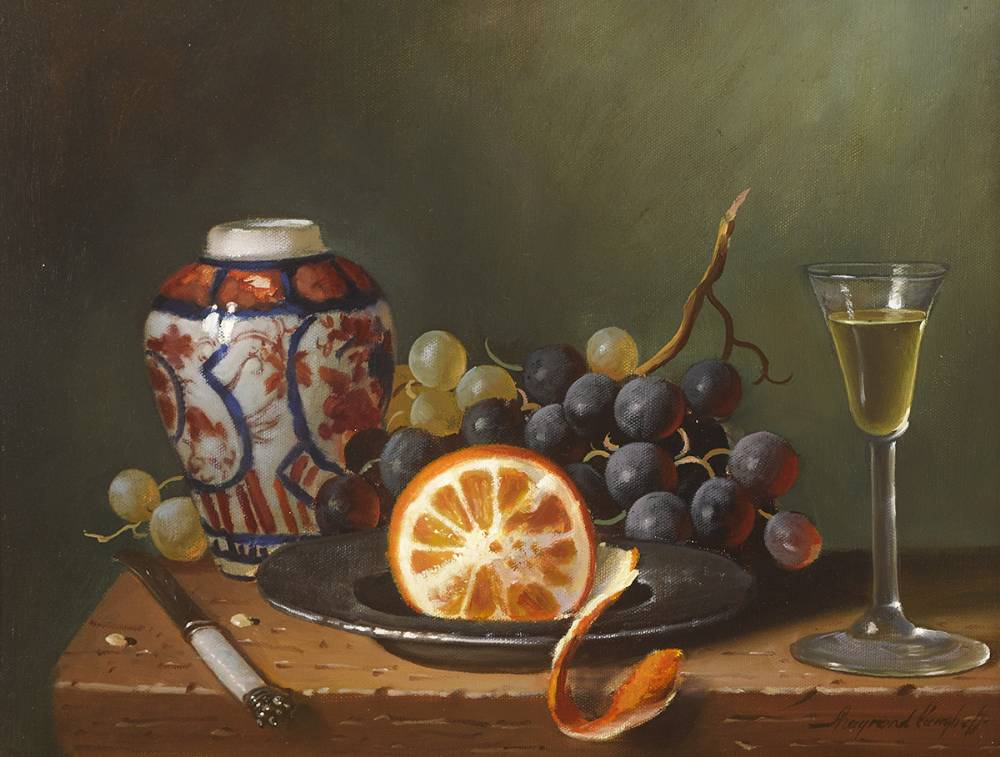STILL LIFE WITH FRUIT by Raymond Campbell sold for 700 at Whyte's Auctions