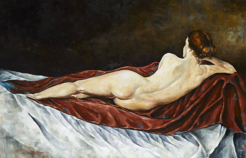 AFTER DIEGO VELZQUEZ'S ROKEBY VENUS, 1999 by David Ffrench le Roy sold for 1,300 at Whyte's Auctions