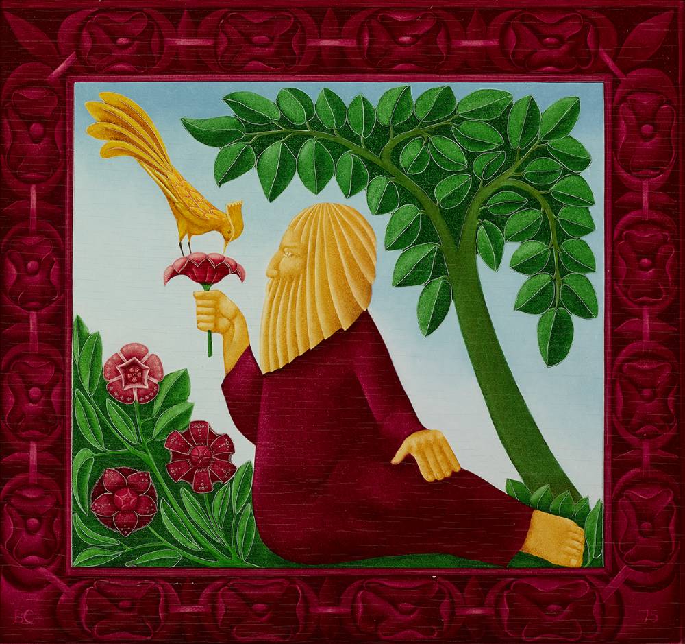 ST. NECTAIRE AND THE BIRD OF PARADISE, 1975 by Barry Castle sold for 750 at Whyte's Auctions