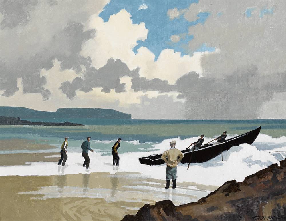 SHORE SCENE, COUNTY KERRY by John Skelton sold for 2,800 at Whyte's Auctions