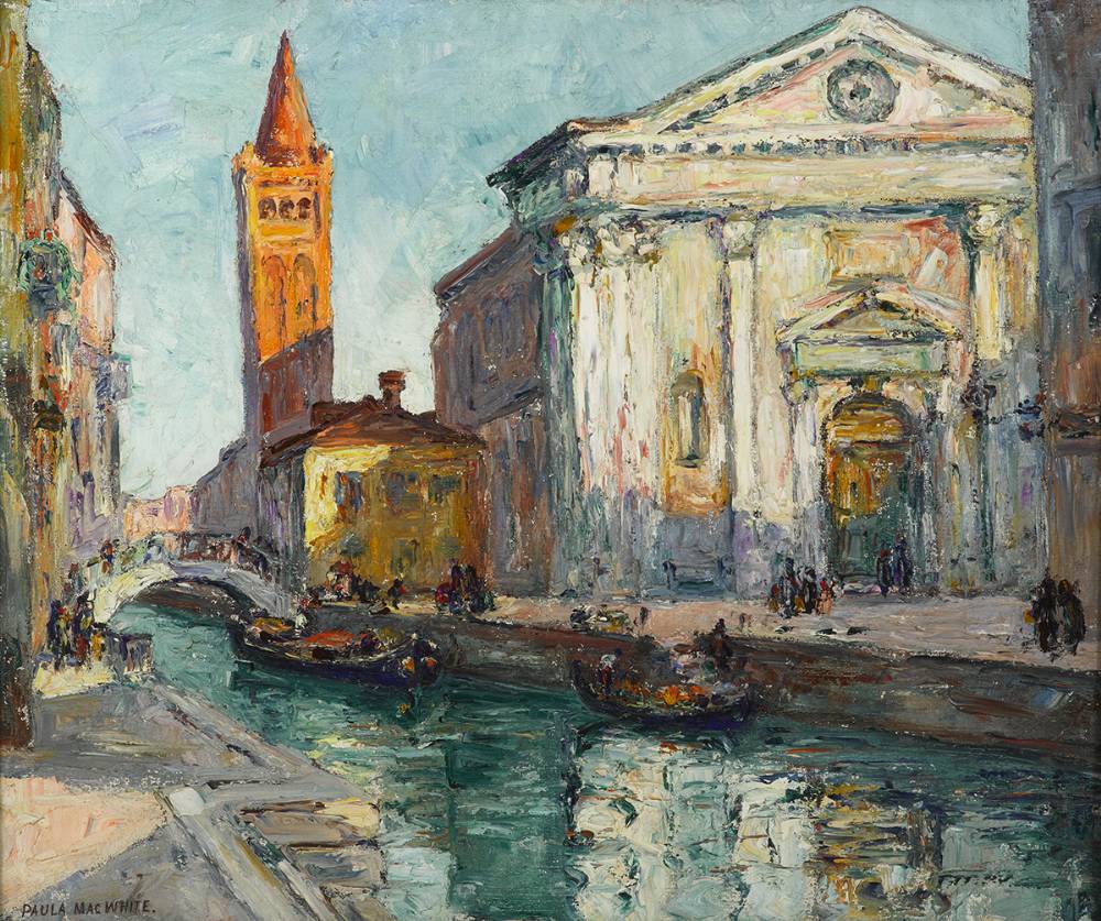 THE CHURCH OF SAINT BARNABA, VENICE by Paula MacWhite sold for 1,600 at Whyte's Auctions