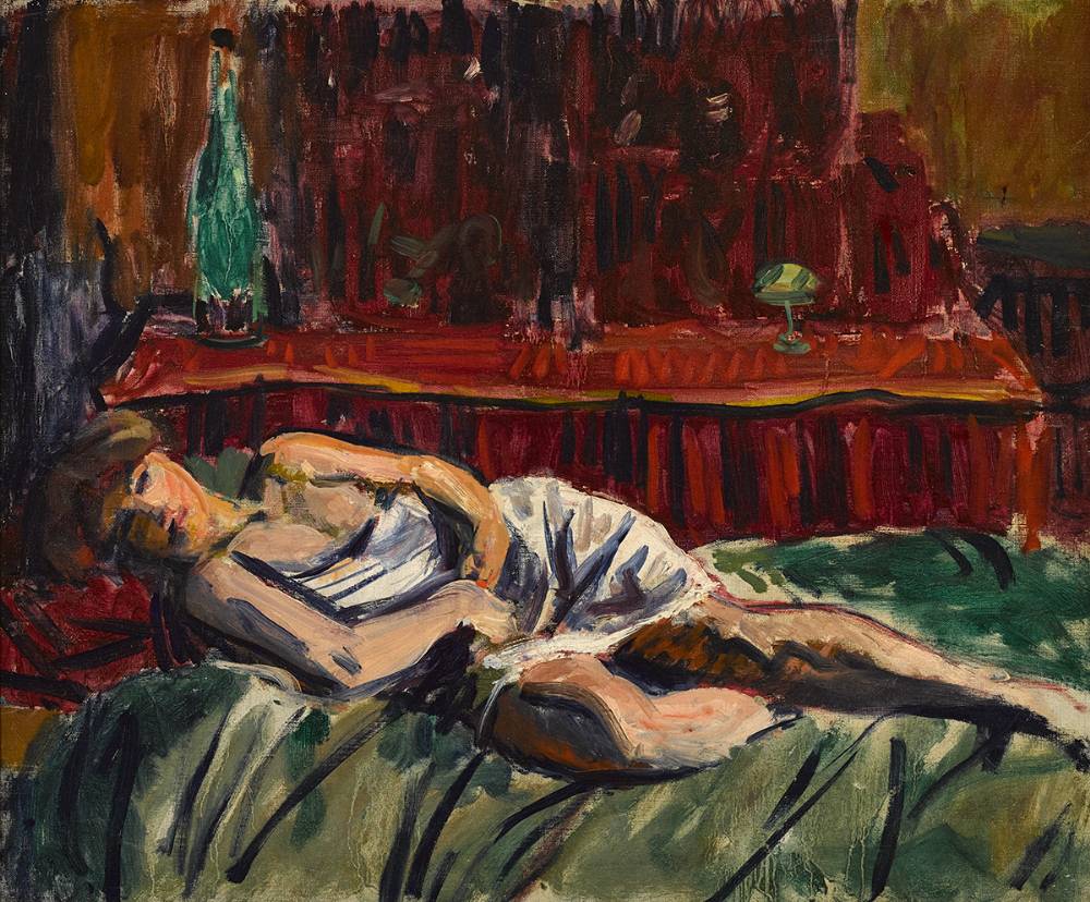 RECLINING WOMAN, c.1910 by Roderic O'Conor sold for 15,000 at Whyte's Auctions