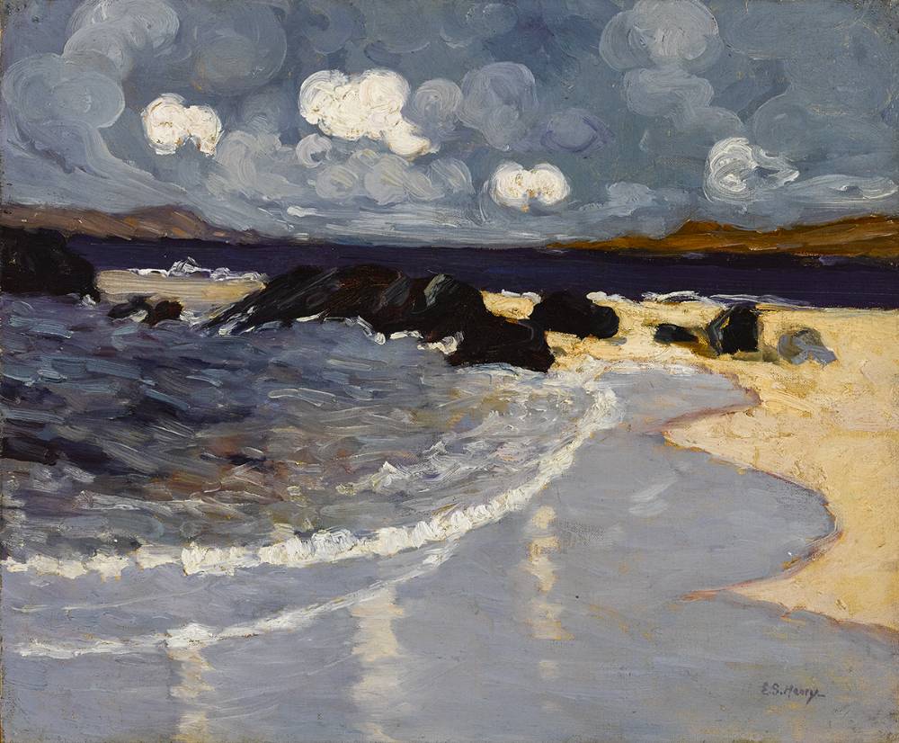 LITTLE WAVES, ACHILL, 1915-19 by Grace Henry sold for 10,000 at Whyte's Auctions