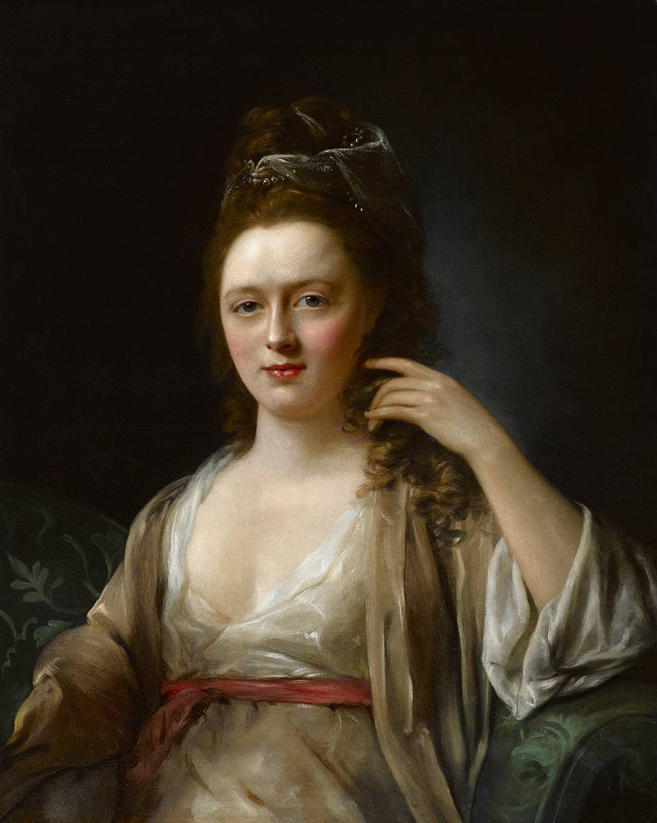PORTRAIT OF A LADY SAID TO BE ANN GARDINER (1746-1810) by Nathaniel Hone sold for 12,000 at Whyte's Auctions