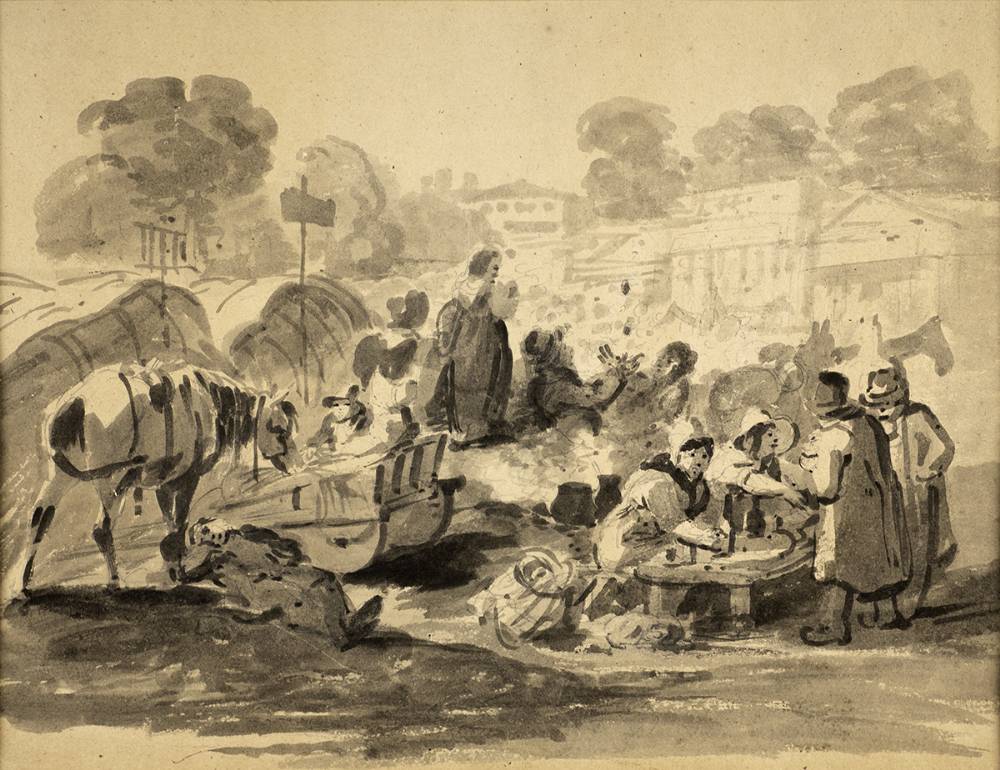 MARKET SCENE by Samuel Frederick Brocas sold for 750 at Whyte's Auctions