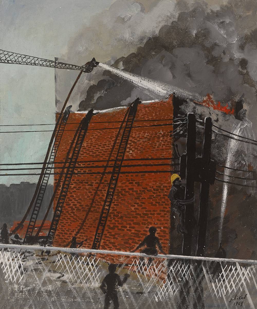 FIREFIGHTERS, 1969 by J. Dixon sold for 270 at Whyte's Auctions