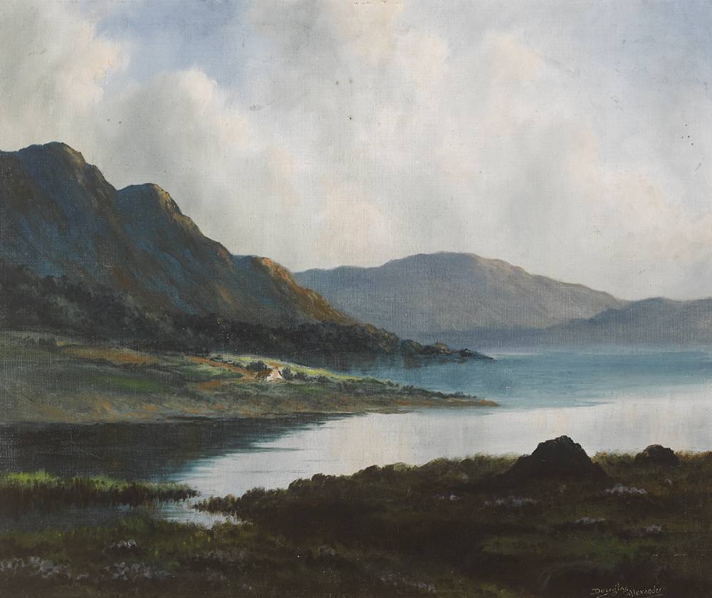 LAKE SCENE, WEST OF IRELAND by Douglas Alexander sold for 440 at Whyte's Auctions