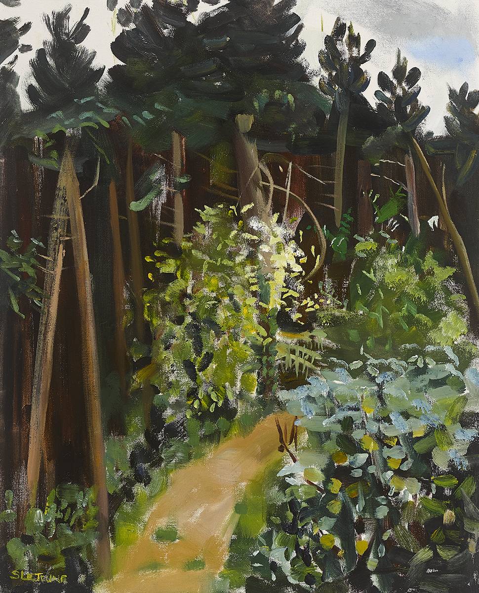 BELLEVUE WOODS, COUNTY WICKLOW, 1990 by Sarah le Jeune sold for 360 at Whyte's Auctions