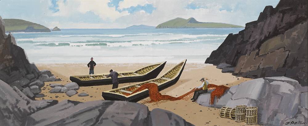 A QUIET COVE, BLASKETS, COUNTY KERRY by John Francis Skelton sold for 1,100 at Whyte's Auctions