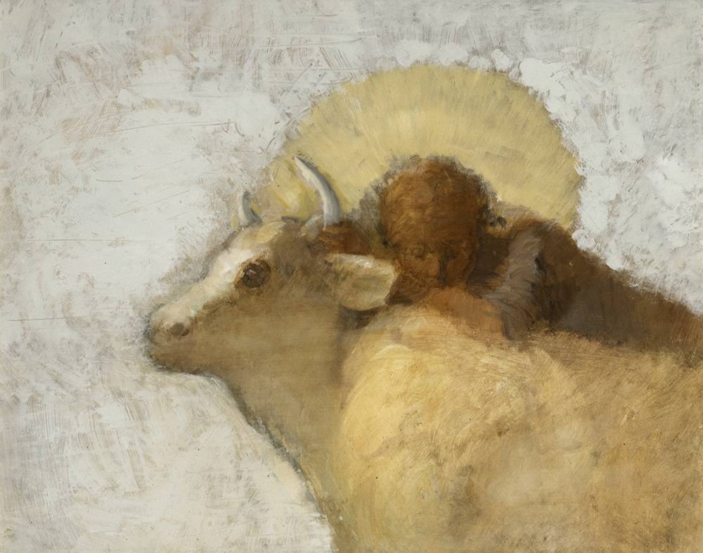 EUROPA AND THE BULL, 1980 by Cherith McKinstry sold for 600 at Whyte's Auctions