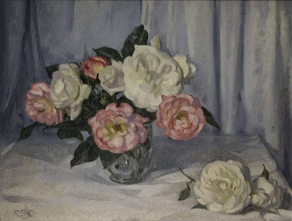 PINK AND WHITE ROSES by Rosaleen Brigid Ganly sold for 400 at Whyte's Auctions
