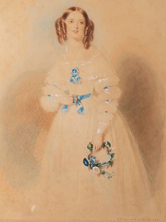 PORTRAIT OF MISS JAMESON, 1841 by Alfred Edward Chalon sold for 190 at Whyte's Auctions