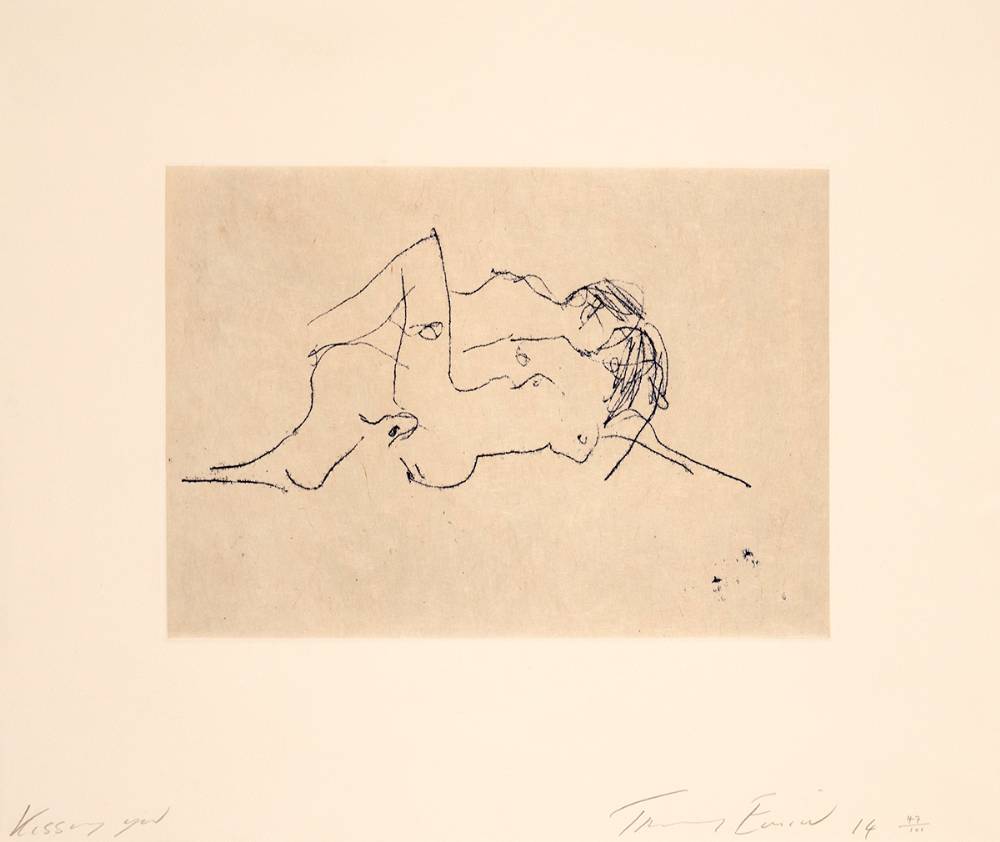 KISSING YOU, 2014 by Tracey Emin sold for 1,100 at Whyte's Auctions