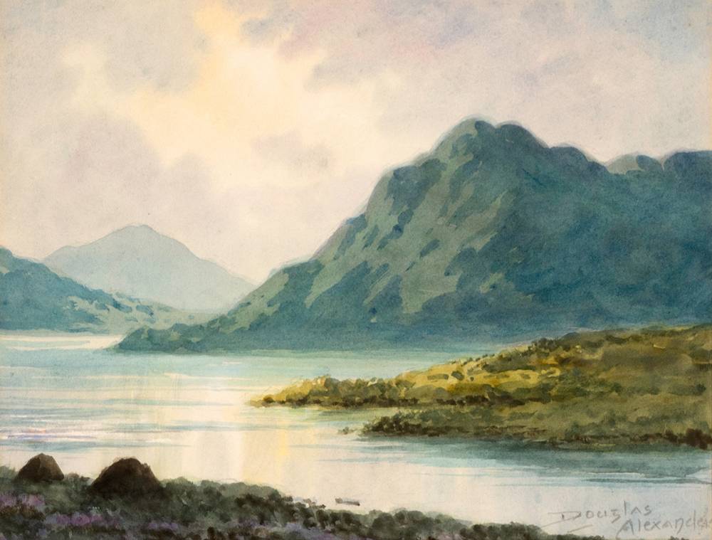 LAKE SCENE, WEST OF IRELAND by Douglas Alexander sold for 320 at Whyte's Auctions