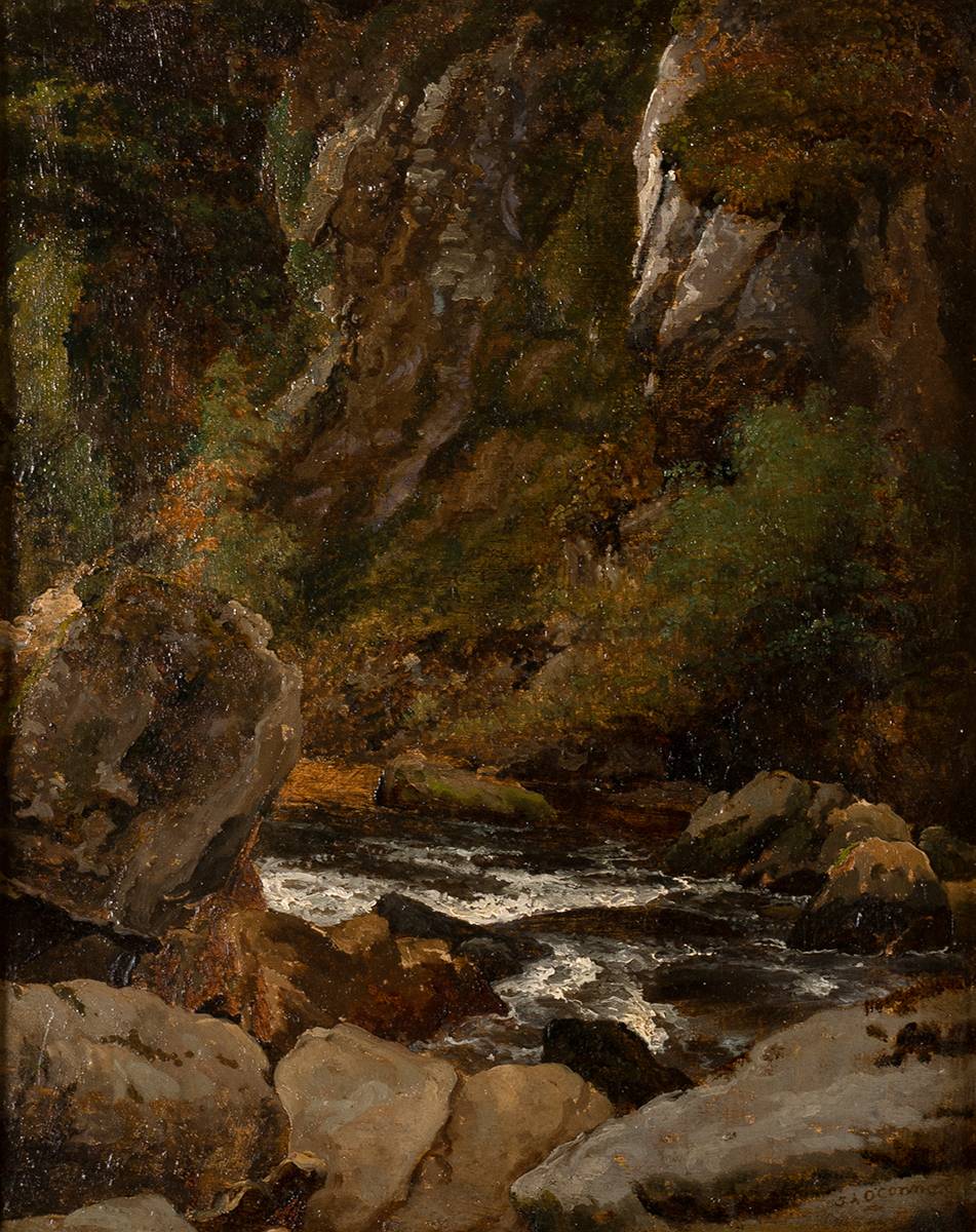 ON THE DARGLE, COUNTY WICKLOW by James Arthur O'Connor sold for 2,000 at Whyte's Auctions